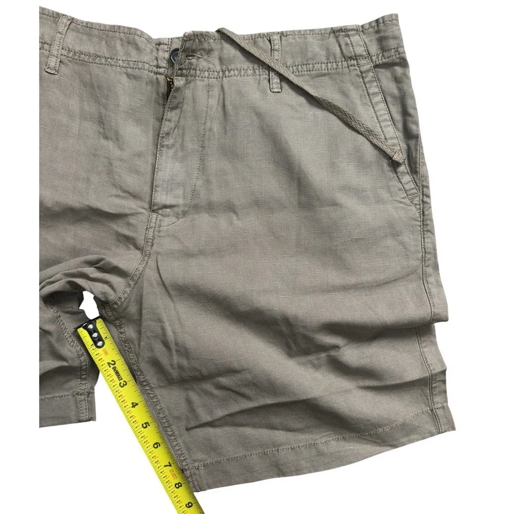 New Lucky Brand Linen Blend Flat Front Chino Shorts 9" Men's 40 MSRP $69.50 - Picture 6 of 9